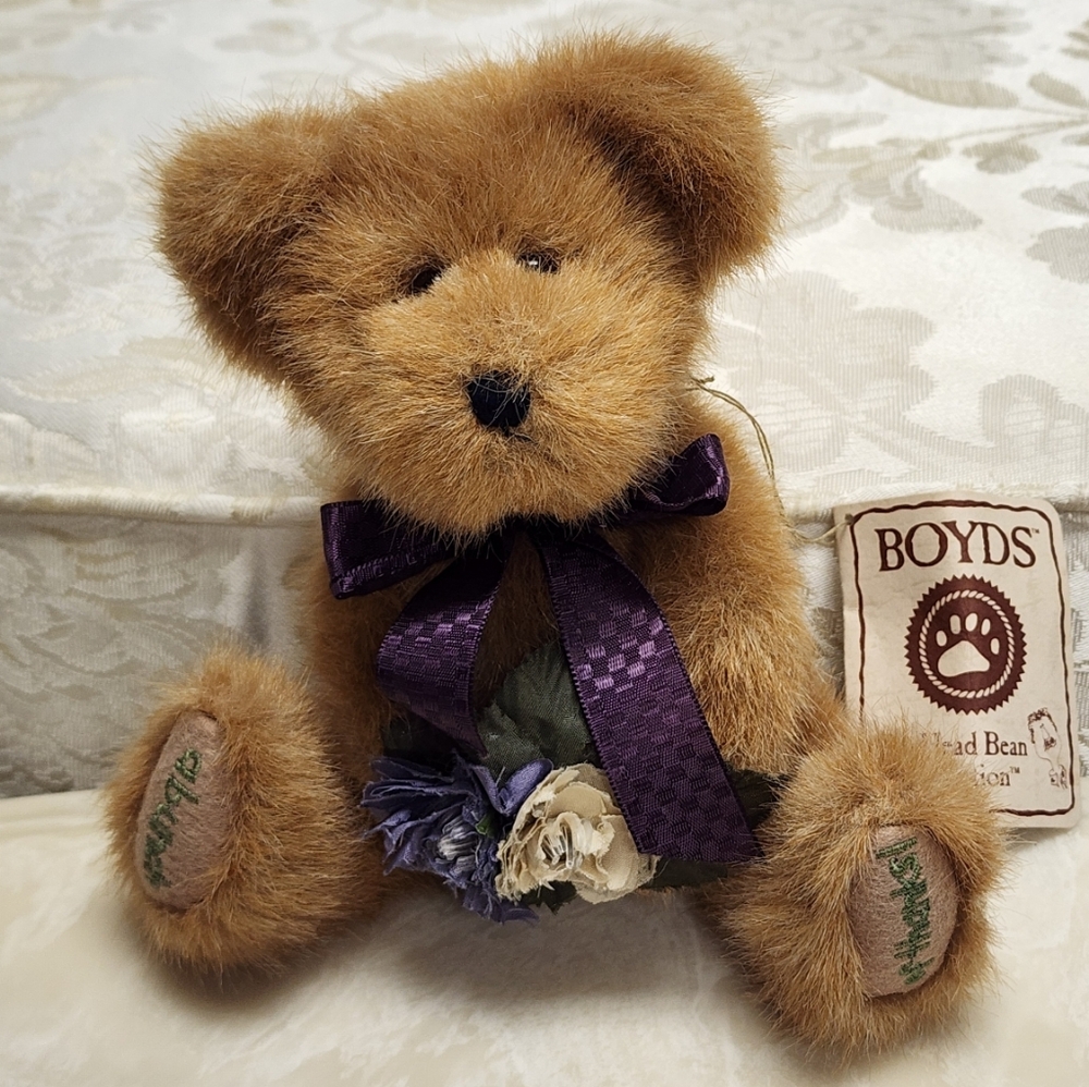 Boyds Bears 💜 Flora Thanksabunch Plush Bear With Tag